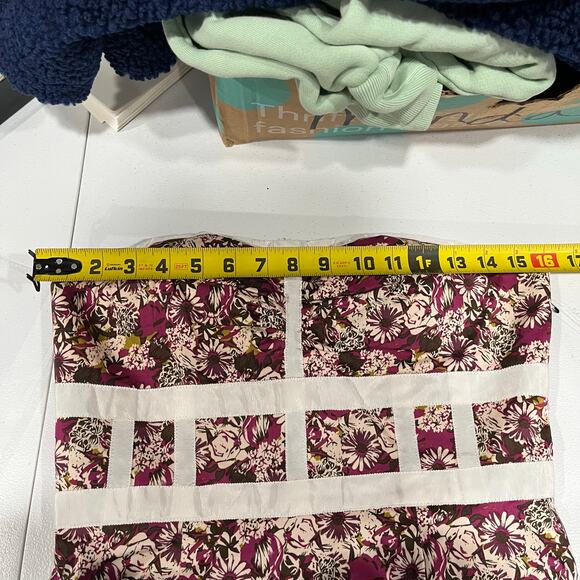 New Forever 21 Floral Babydoll Tube Top Mini Dress Y2K Womens Medium Tulle Girly - Picture 7 of 9